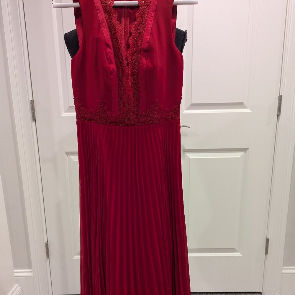 Gorgeous Crimson Red Flared Maxi Dress Marciano Dress XS